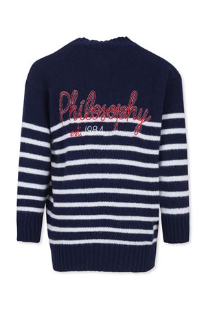 blue wool cardigan PHILOSOPHY KIDS | PFMA050CFL033D390.